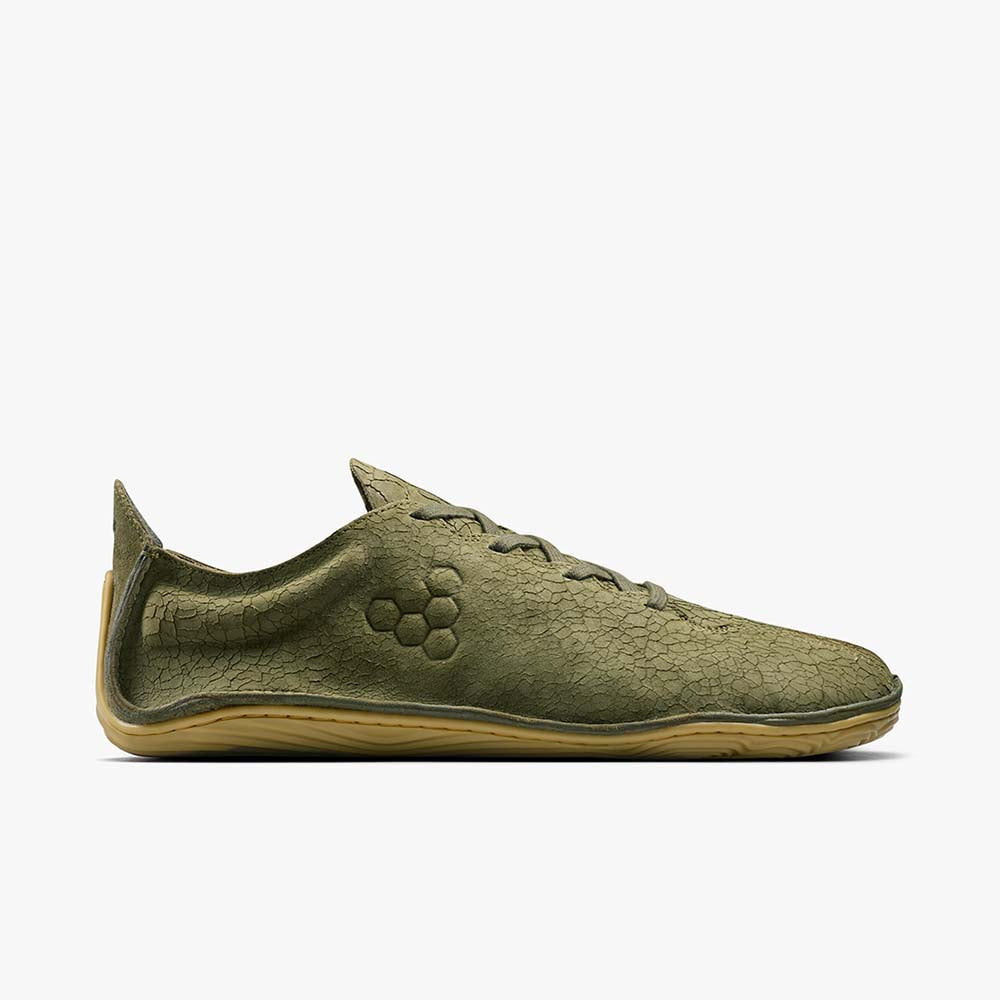 DARK OLIVE CRACKED LEATHER